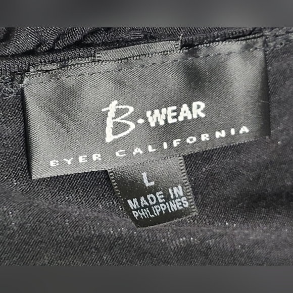 B.Wear Short Sleeve Size L Swirl Collar Blouse - Picture 12 of 13